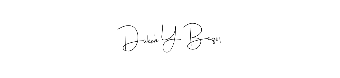Make a beautiful signature design for name Daksh Y Bagul. Use this online signature maker to create a handwritten signature for free. Daksh Y Bagul signature style 4 images and pictures png