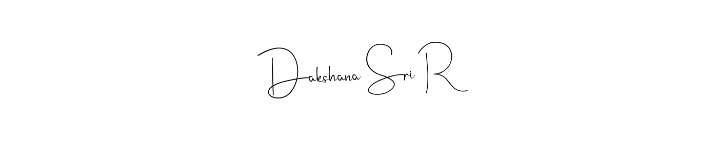 Dakshana Sri R stylish signature style. Best Handwritten Sign (Andilay-7BmLP) for my name. Handwritten Signature Collection Ideas for my name Dakshana Sri R. Dakshana Sri R signature style 4 images and pictures png