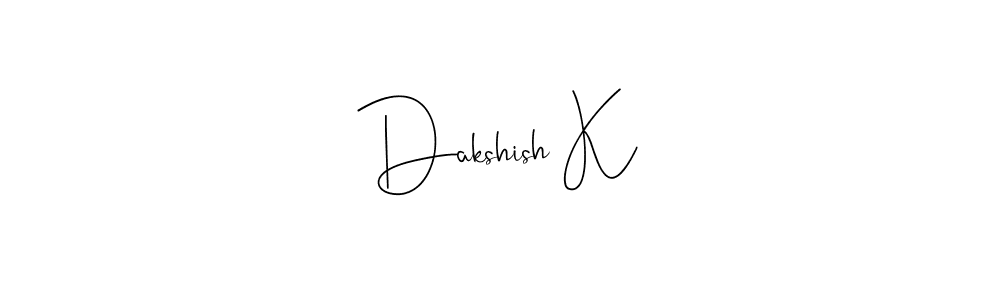 How to Draw Dakshish K signature style? Andilay-7BmLP is a latest design signature styles for name Dakshish K. Dakshish K signature style 4 images and pictures png