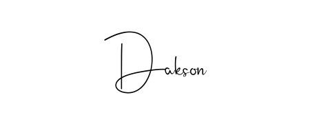 Achieve flawless digital penmanship with Dakson name in Andilay-7BmLP font. The perfect tool for creating online signatures. Dakson signature style 4 images and pictures png