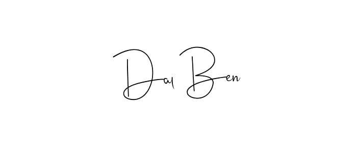 Design your own signature with our free online signature maker. With this signature software, you can create a handwritten (Andilay-7BmLP) signature for name Dal Ben. Dal Ben signature style 4 images and pictures png