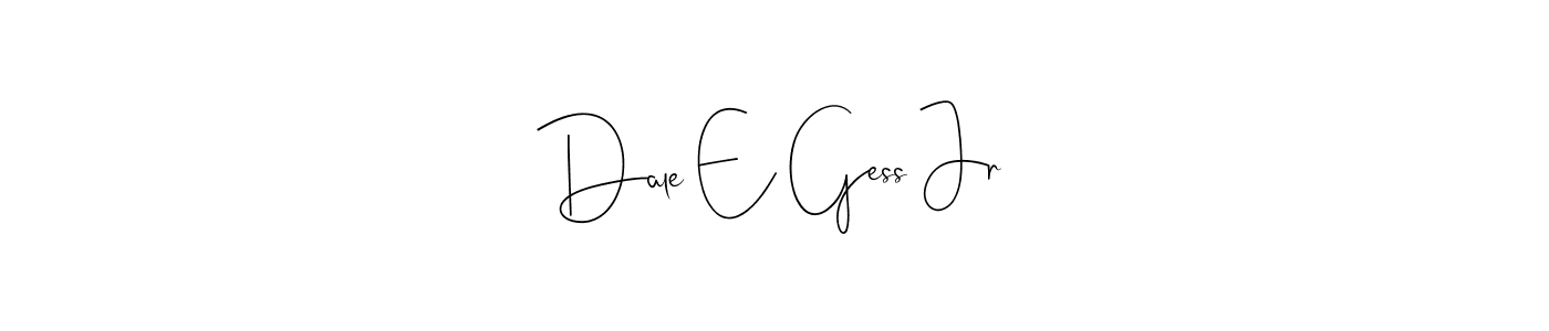 How to make Dale E Gess Jr signature? Andilay-7BmLP is a professional autograph style. Create handwritten signature for Dale E Gess Jr name. Dale E Gess Jr signature style 4 images and pictures png