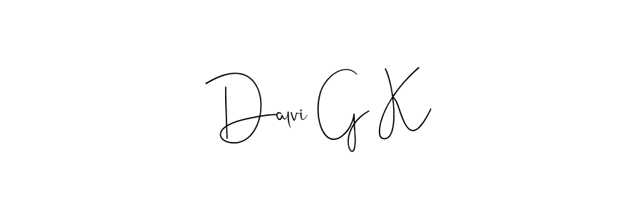 Design your own signature with our free online signature maker. With this signature software, you can create a handwritten (Andilay-7BmLP) signature for name Dalvi G K. Dalvi G K signature style 4 images and pictures png