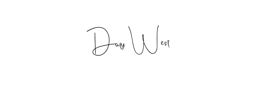 Daly West stylish signature style. Best Handwritten Sign (Andilay-7BmLP) for my name. Handwritten Signature Collection Ideas for my name Daly West. Daly West signature style 4 images and pictures png