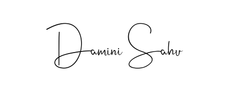 The Andilay-7BmLP typeface gives name Damini Sahu a refined look. Suitable for certificates, diplomas, and official verification. Damini Sahu signature style 4 images and pictures png