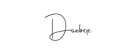 Upgrade your professional image with Danbele signature created with Andilay-7BmLP font. Fast, free, and watermark-free download. Danbele signature style 4 images and pictures png