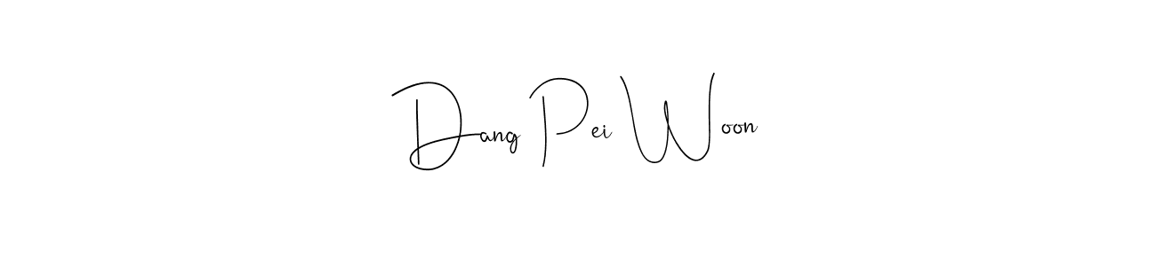 Best and Professional Signature Style for Dang Pei Woon. Andilay-7BmLP Best Signature Style Collection. Dang Pei Woon signature style 4 images and pictures png