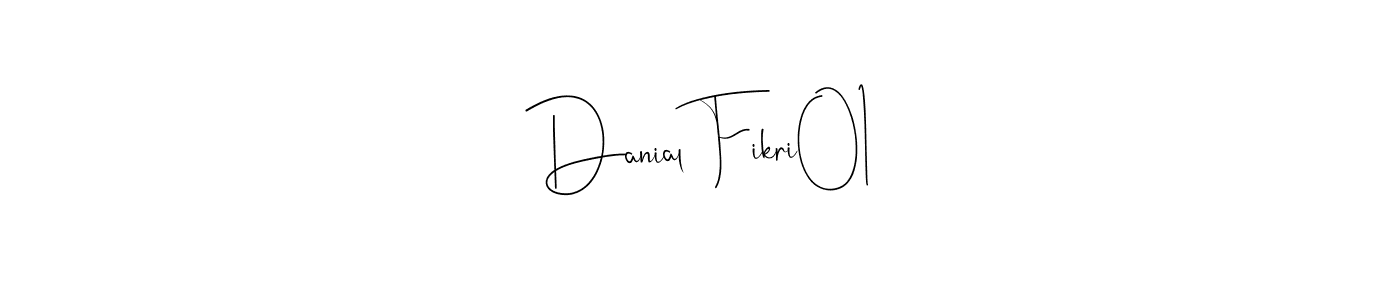 Make a beautiful signature design for name Danial Fikri01. With this signature (Andilay-7BmLP) style, you can create a handwritten signature for free. Danial Fikri01 signature style 4 images and pictures png