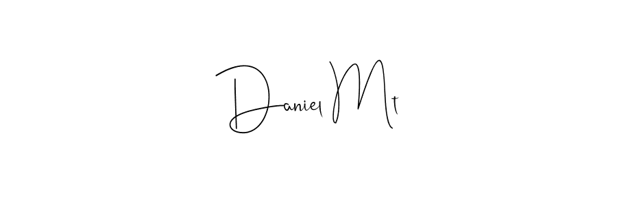 The best way (Andilay-7BmLP) to make a short signature is to pick only two or three words in your name. The name Daniel Mt include a total of six letters. For converting this name. Daniel Mt signature style 4 images and pictures png