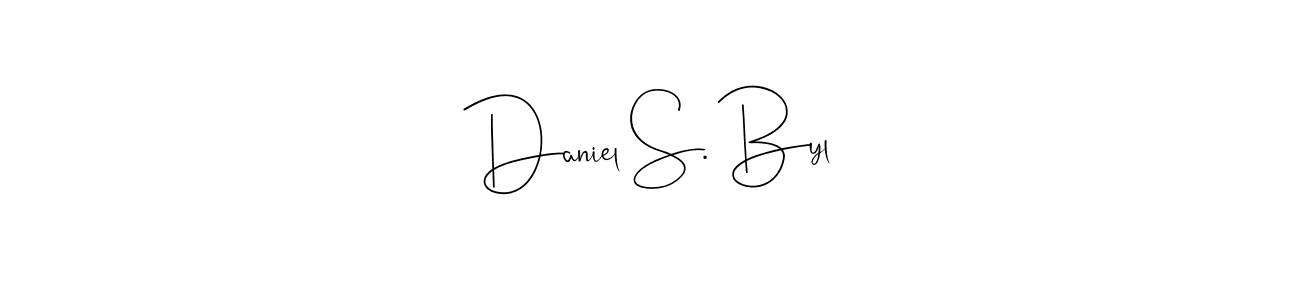 The best way (Andilay-7BmLP) to make a short signature is to pick only two or three words in your name. The name Daniel S. Byl include a total of six letters. For converting this name. Daniel S. Byl signature style 4 images and pictures png