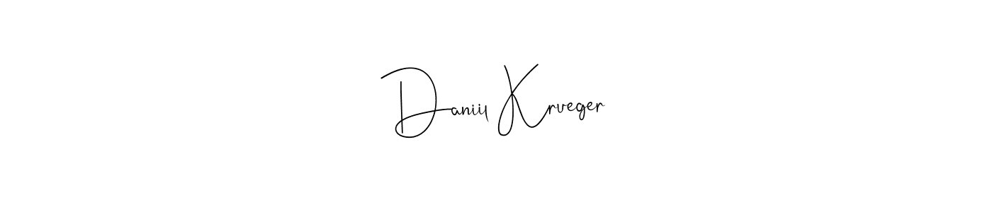 Daniil Krueger stylish signature style. Best Handwritten Sign (Andilay-7BmLP) for my name. Handwritten Signature Collection Ideas for my name Daniil Krueger. Daniil Krueger signature style 4 images and pictures png