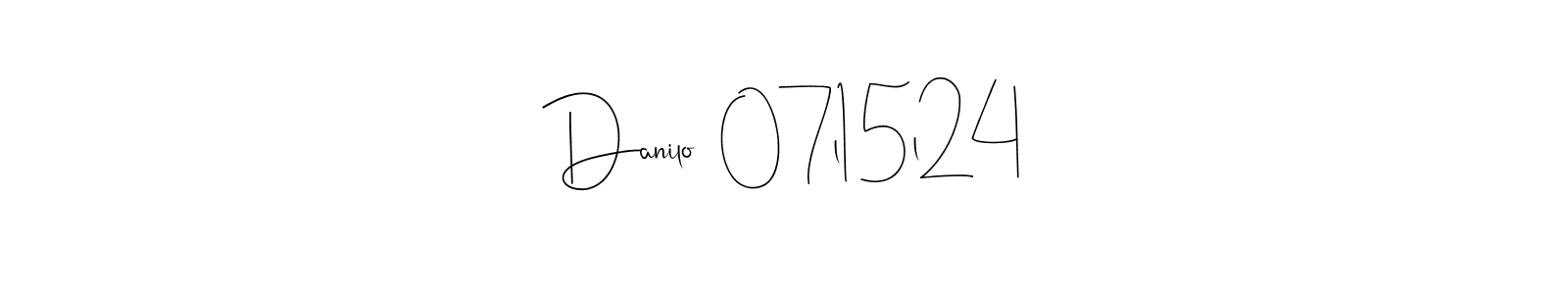 Make a beautiful signature design for name Danilo  07l15l24. With this signature (Andilay-7BmLP) style, you can create a handwritten signature for free. Danilo  07l15l24 signature style 4 images and pictures png