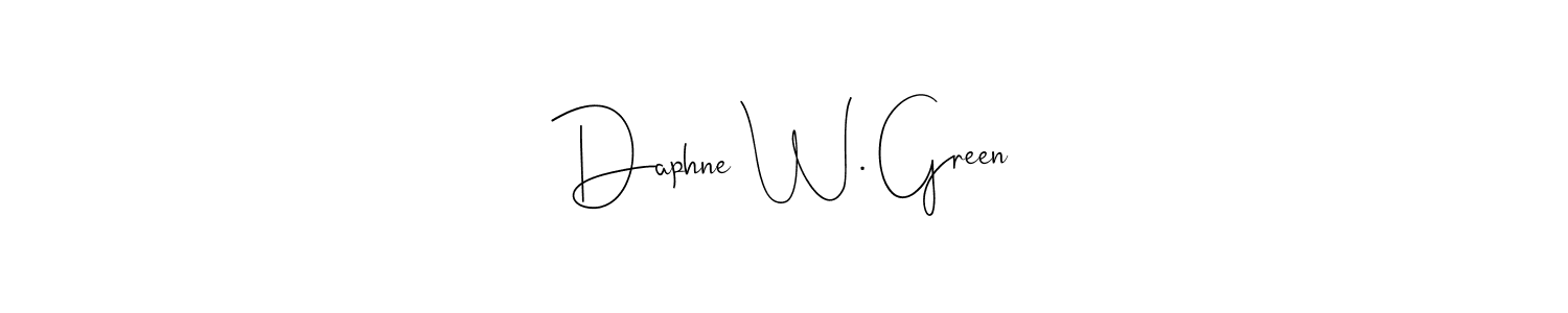 Best and Professional Signature Style for Daphne W. Green. Andilay-7BmLP Best Signature Style Collection. Daphne W. Green signature style 4 images and pictures png