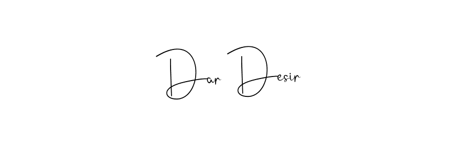 Andilay-7BmLP is a professional signature style that is perfect for those who want to add a touch of class to their signature. It is also a great choice for those who want to make their signature more unique. Get Dar Desir name to fancy signature for free. Dar Desir signature style 4 images and pictures png