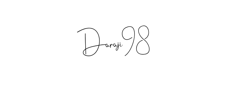 How to make Daraji98 name signature. Use Andilay-7BmLP style for creating short signs online. This is the latest handwritten sign. Daraji98 signature style 4 images and pictures png