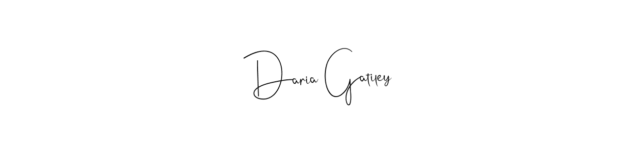 if you are searching for the best signature style for your name Daria Gatiley. so please give up your signature search. here we have designed multiple signature styles  using Andilay-7BmLP. Daria Gatiley signature style 4 images and pictures png