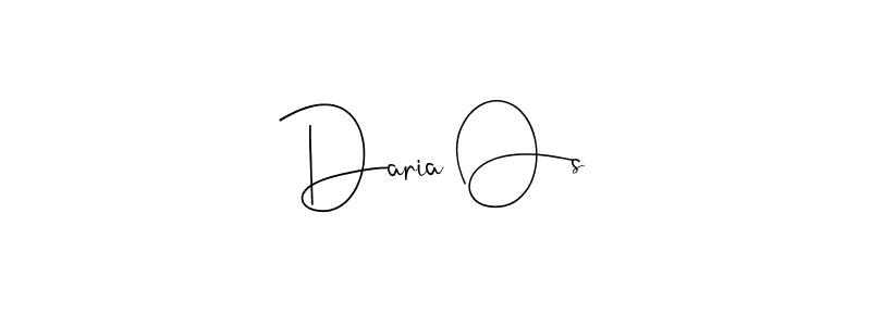 Create a beautiful signature design for name Daria Os. With this signature (Andilay-7BmLP) fonts, you can make a handwritten signature for free. Daria Os signature style 4 images and pictures png