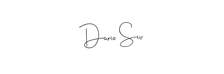 Also we have Dario Siu name is the best signature style. Create professional handwritten signature collection using Andilay-7BmLP autograph style. Dario Siu signature style 4 images and pictures png