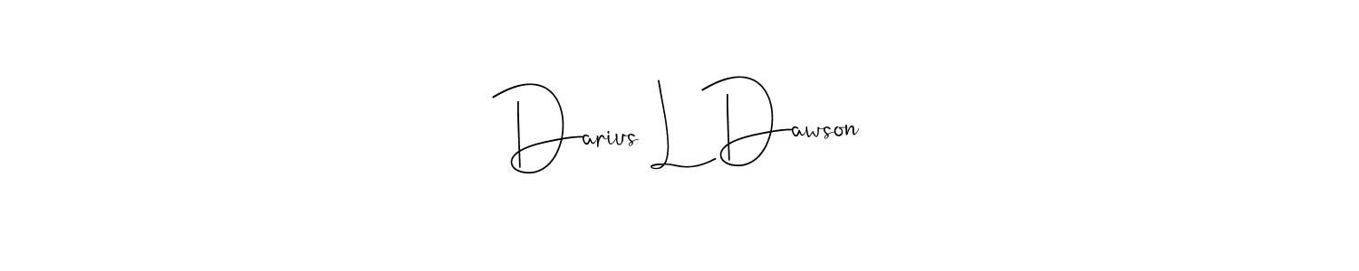 This is the best signature style for the Darius L Dawson name. Also you like these signature font (Andilay-7BmLP). Mix name signature. Darius L Dawson signature style 4 images and pictures png