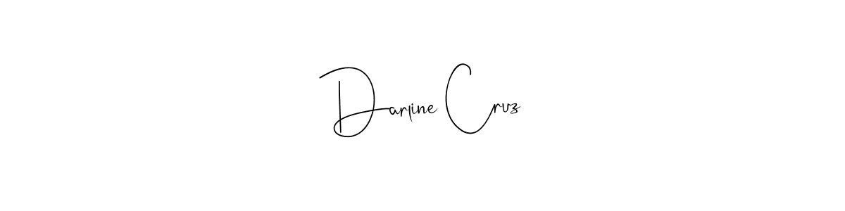 if you are searching for the best signature style for your name Darline Cruz. so please give up your signature search. here we have designed multiple signature styles  using Andilay-7BmLP. Darline Cruz signature style 4 images and pictures png