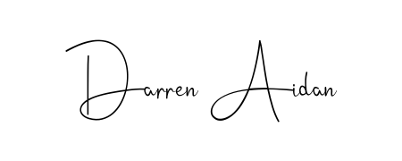 Create a personalized artistic stamp with Darren Aidan in Andilay-7BmLP font. Perfect for visual artists, designers, and influencers. Darren Aidan signature style 4 images and pictures png