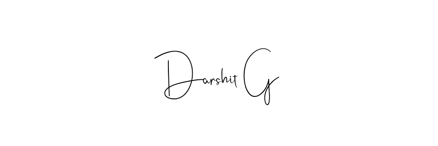 The best way (Andilay-7BmLP) to make a short signature is to pick only two or three words in your name. The name Darshit G include a total of six letters. For converting this name. Darshit G signature style 4 images and pictures png