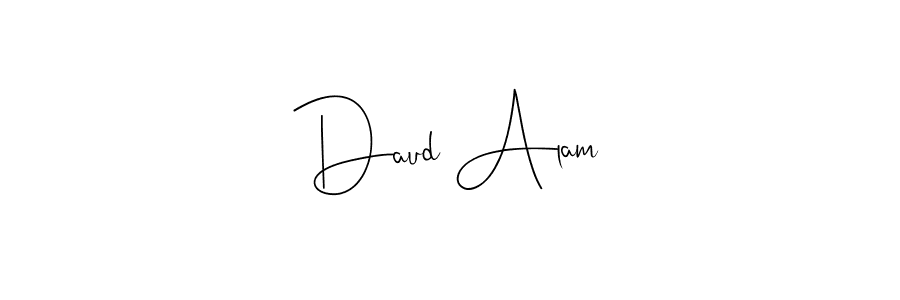 Design your own signature with our free online signature maker. With this signature software, you can create a handwritten (Andilay-7BmLP) signature for name Daud Alam. Daud Alam signature style 4 images and pictures png