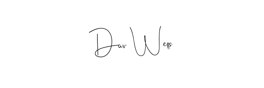 if you are searching for the best signature style for your name Dav Wells. so please give up your signature search. here we have designed multiple signature styles  using Andilay-7BmLP. Dav Wells signature style 4 images and pictures png