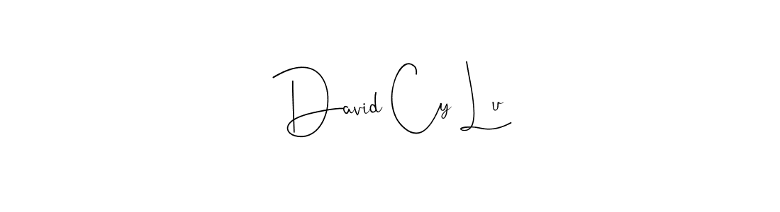 The best way (Andilay-7BmLP) to make a short signature is to pick only two or three words in your name. The name David Cy Lu include a total of six letters. For converting this name. David Cy Lu signature style 4 images and pictures png