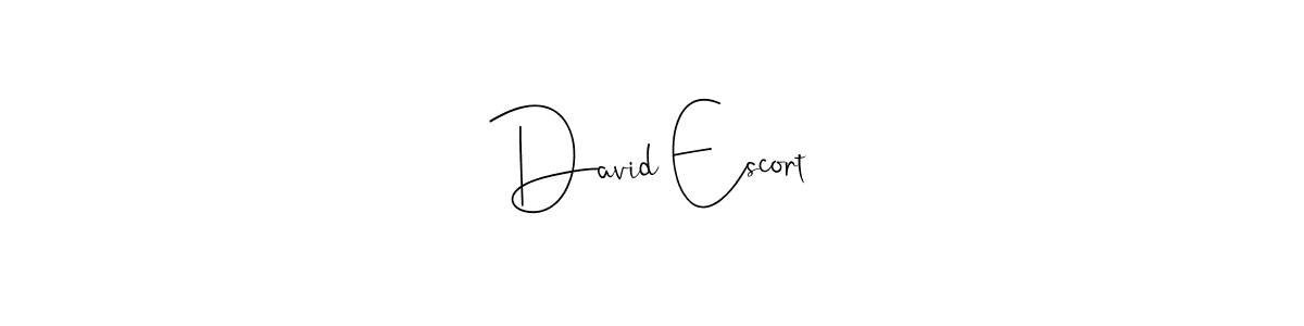 if you are searching for the best signature style for your name David Escort. so please give up your signature search. here we have designed multiple signature styles  using Andilay-7BmLP. David Escort signature style 4 images and pictures png