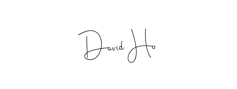 How to make David Ho name signature. Use Andilay-7BmLP style for creating short signs online. This is the latest handwritten sign. David Ho signature style 4 images and pictures png