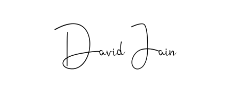 Transform the name David Jain into a signature masterpiece using Andilay-7BmLP font. Ideal for photographers, artists, and creators looking for watermarks. David Jain signature style 4 images and pictures png