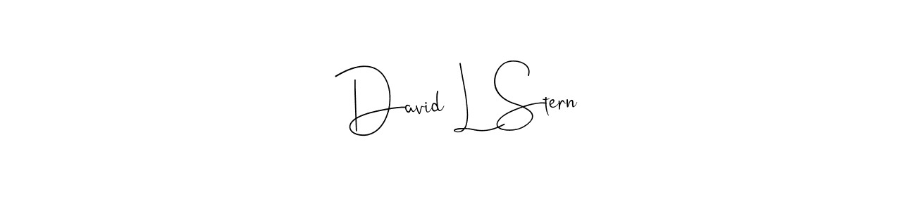David L Stern stylish signature style. Best Handwritten Sign (Andilay-7BmLP) for my name. Handwritten Signature Collection Ideas for my name David L Stern. David L Stern signature style 4 images and pictures png