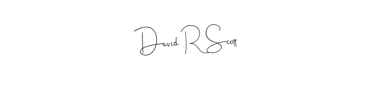 Make a beautiful signature design for name David R Scott. With this signature (Andilay-7BmLP) style, you can create a handwritten signature for free. David R Scott signature style 4 images and pictures png