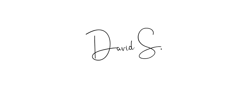 Also You can easily find your signature by using the search form. We will create David S. name handwritten signature images for you free of cost using Andilay-7BmLP sign style. David S. signature style 4 images and pictures png