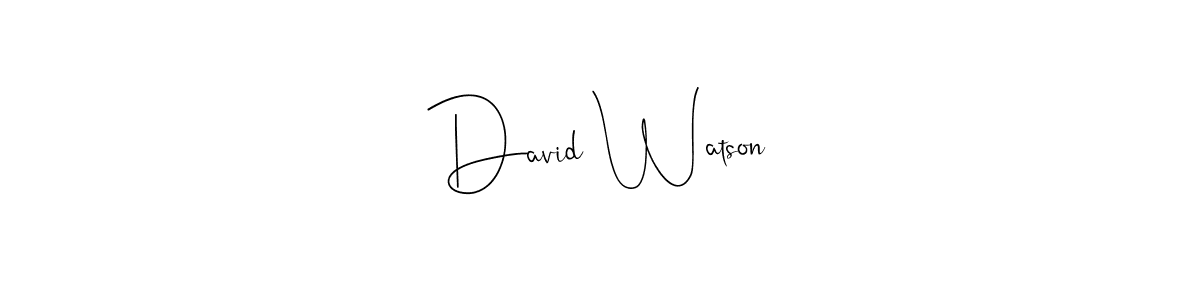 Make a beautiful signature design for name David Watson. With this signature (Andilay-7BmLP) style, you can create a handwritten signature for free. David Watson signature style 4 images and pictures png