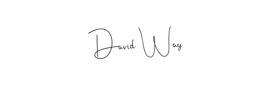 Make a beautiful signature design for name David Way. With this signature (Andilay-7BmLP) style, you can create a handwritten signature for free. David Way signature style 4 images and pictures png