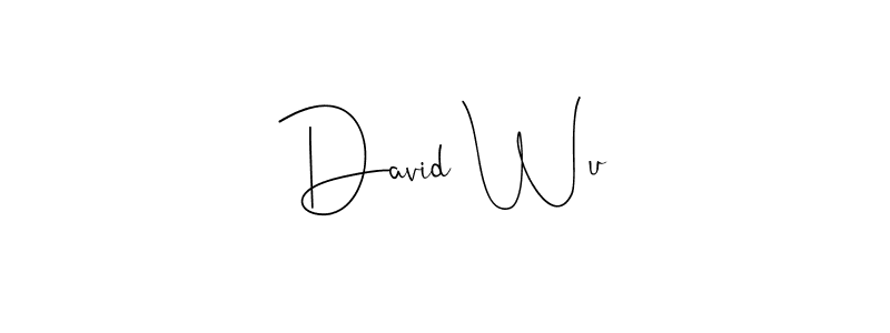 The best way (Andilay-7BmLP) to make a short signature is to pick only two or three words in your name. The name David Wu include a total of six letters. For converting this name. David Wu signature style 4 images and pictures png