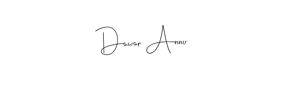 Make a beautiful signature design for name Dawar Annu. Use this online signature maker to create a handwritten signature for free. Dawar Annu signature style 4 images and pictures png