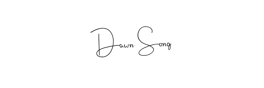 Design your own signature with our free online signature maker. With this signature software, you can create a handwritten (Andilay-7BmLP) signature for name Dawn Song. Dawn Song signature style 4 images and pictures png