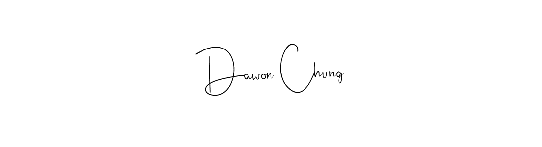 Similarly Andilay-7BmLP is the best handwritten signature design. Signature creator online .You can use it as an online autograph creator for name Dawon Chung. Dawon Chung signature style 4 images and pictures png