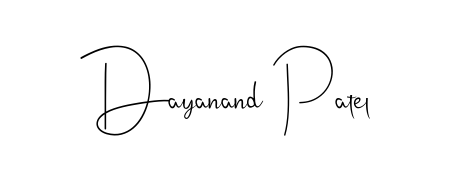Achieve flawless digital penmanship with Dayanand Patel name in Andilay-7BmLP font. The perfect tool for creating online signatures. Dayanand Patel signature style 4 images and pictures png