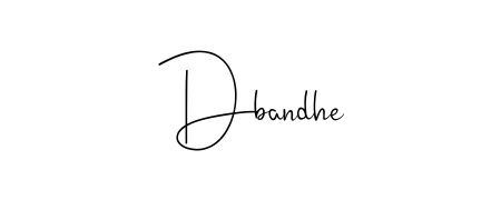 It looks like you need a new signature style for name Dbandhe. Design unique handwritten (Andilay-7BmLP) signature with our free signature maker in just a few clicks. Dbandhe signature style 4 images and pictures png