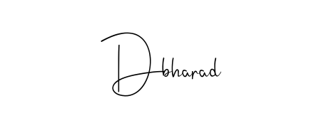 Create a personalized artistic stamp with Dbharad in Andilay-7BmLP font. Perfect for visual artists, designers, and influencers. Dbharad signature style 4 images and pictures png