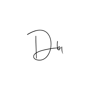 How to make Dbl signature? Andilay-7BmLP is a professional autograph style. Create handwritten signature for Dbl name. Dbl signature style 4 images and pictures png