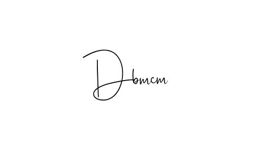 Design your own signature with our free online signature maker. With this signature software, you can create a handwritten (Andilay-7BmLP) signature for name Dbmcm. Dbmcm signature style 4 images and pictures png