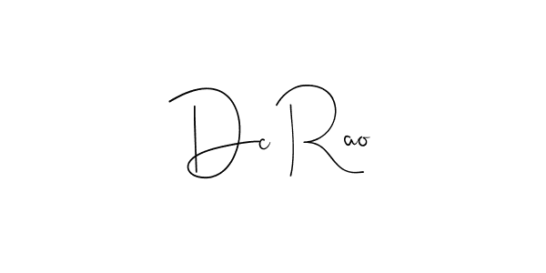 You can use this online signature creator to create a handwritten signature for the name Dc Rao. This is the best online autograph maker. Dc Rao signature style 4 images and pictures png