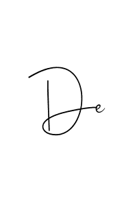 Here are the top 10 professional signature styles for the name De. These are the best autograph styles you can use for your name. De signature style 4 images and pictures png