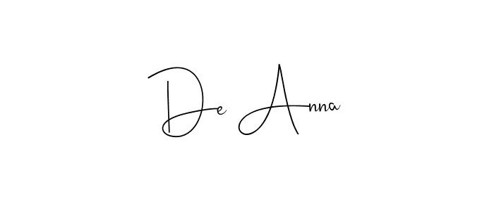 Also You can easily find your signature by using the search form. We will create De Anna name handwritten signature images for you free of cost using Andilay-7BmLP sign style. De Anna signature style 4 images and pictures png