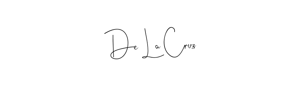 The best way (Andilay-7BmLP) to make a short signature is to pick only two or three words in your name. The name De La Cruz include a total of six letters. For converting this name. De La Cruz signature style 4 images and pictures png